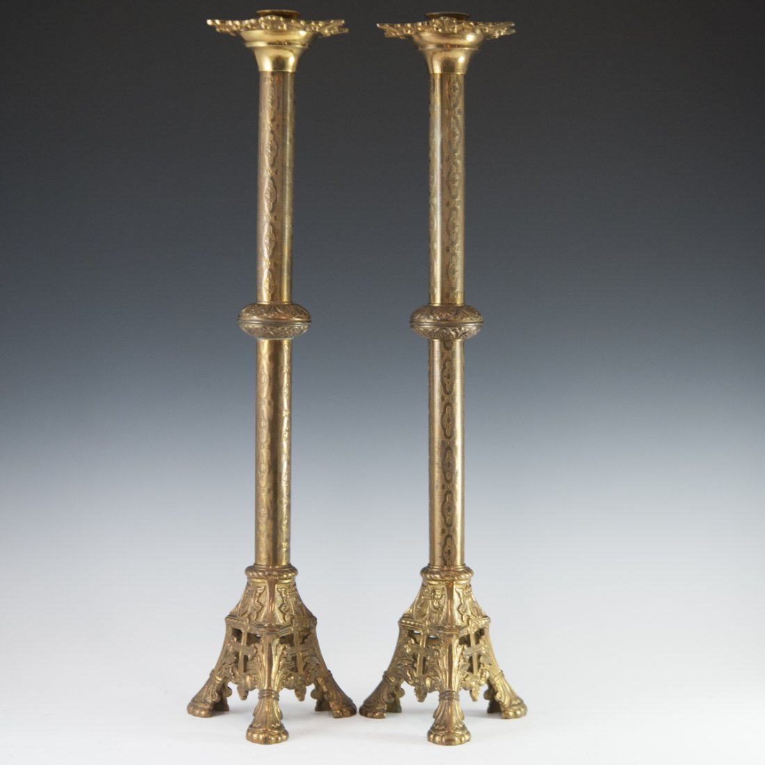 Vintage Brass Altar Candlesticks (1 of 5)