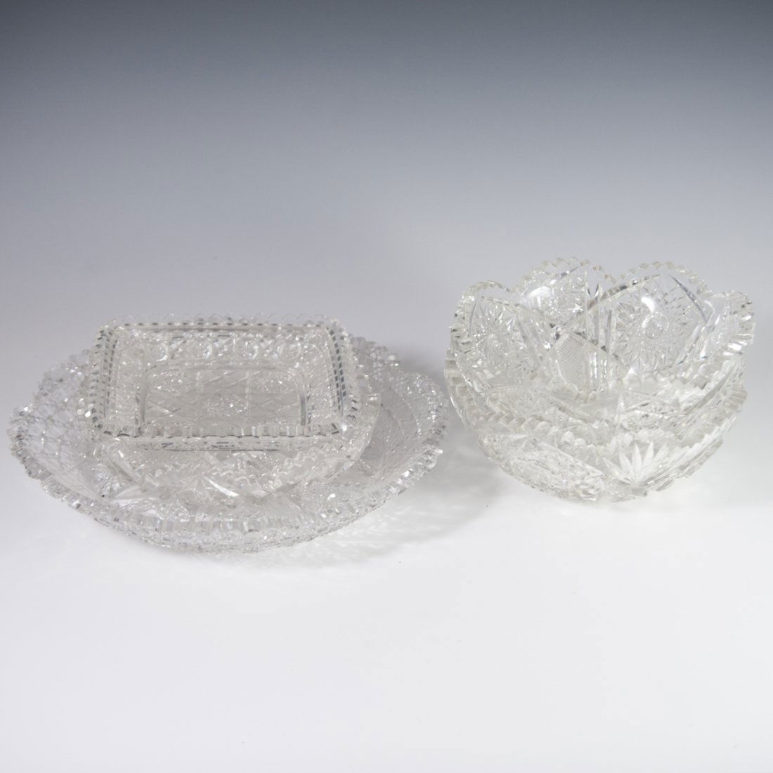 American Brilliant & Assorted Crystal Bowls (1 of 4)