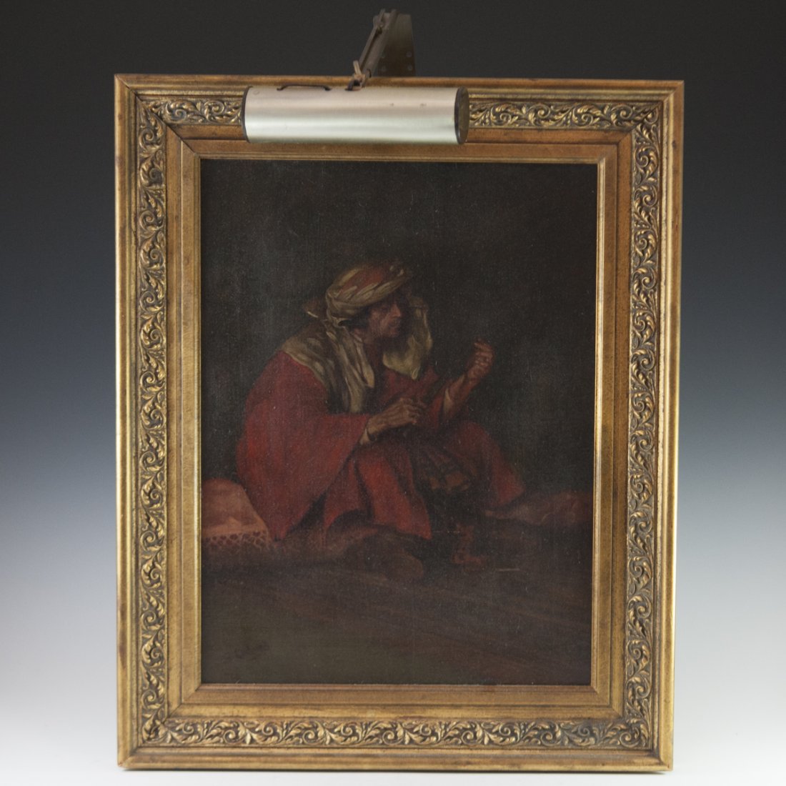 Antique Signed Orientalist Oil on Canvas (1 of 4)