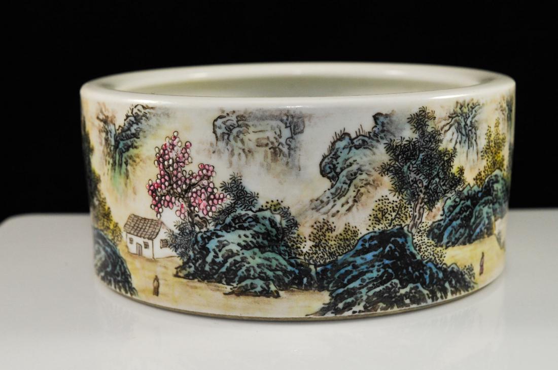 Antique Chinese Porcelain Brushpot (1 of 6)