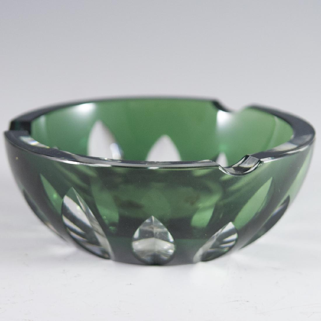 Val St. Lambert Crystal Ashtray (1 of 4)