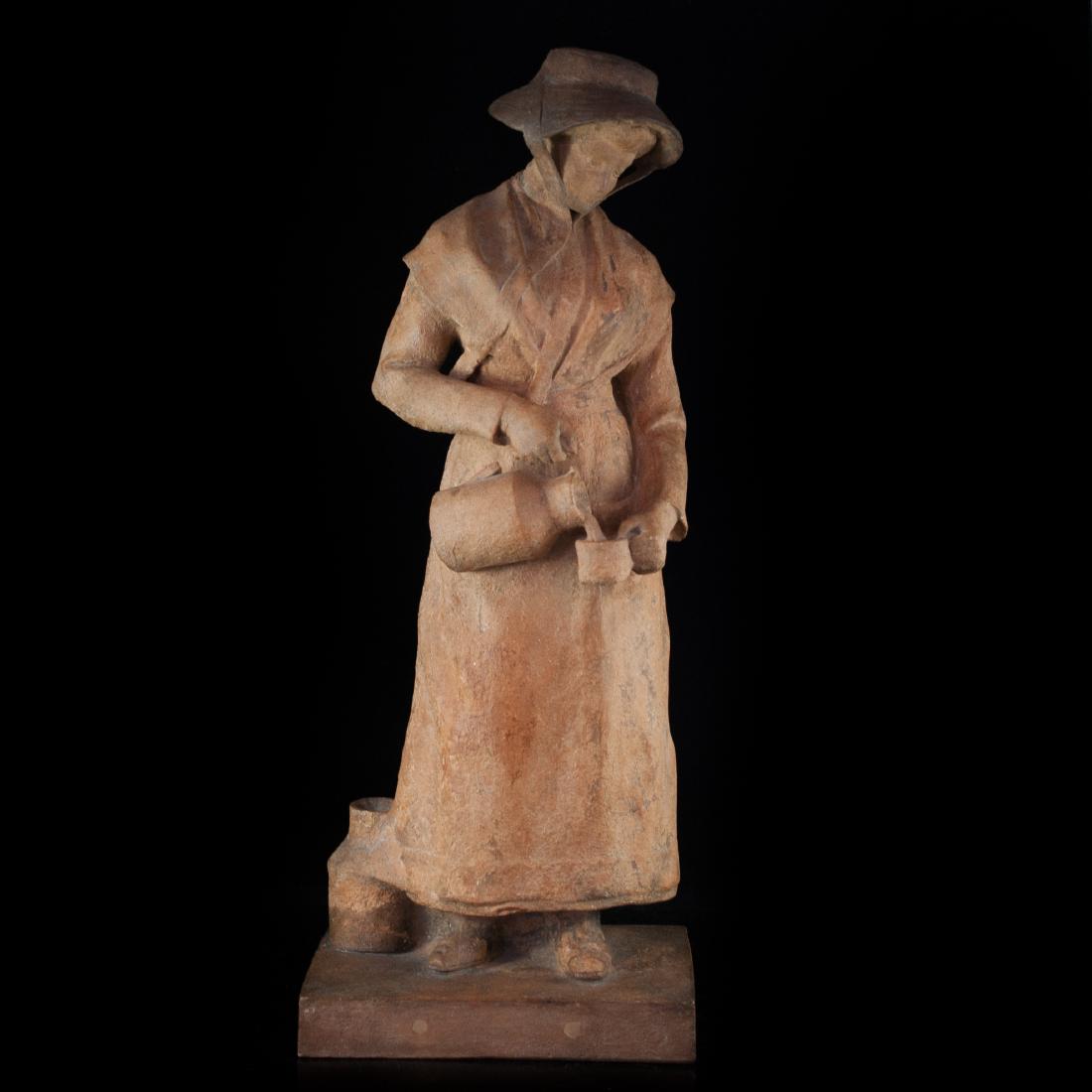 18th Ct "Jean De May" Terracotta Statue (1 of 3)