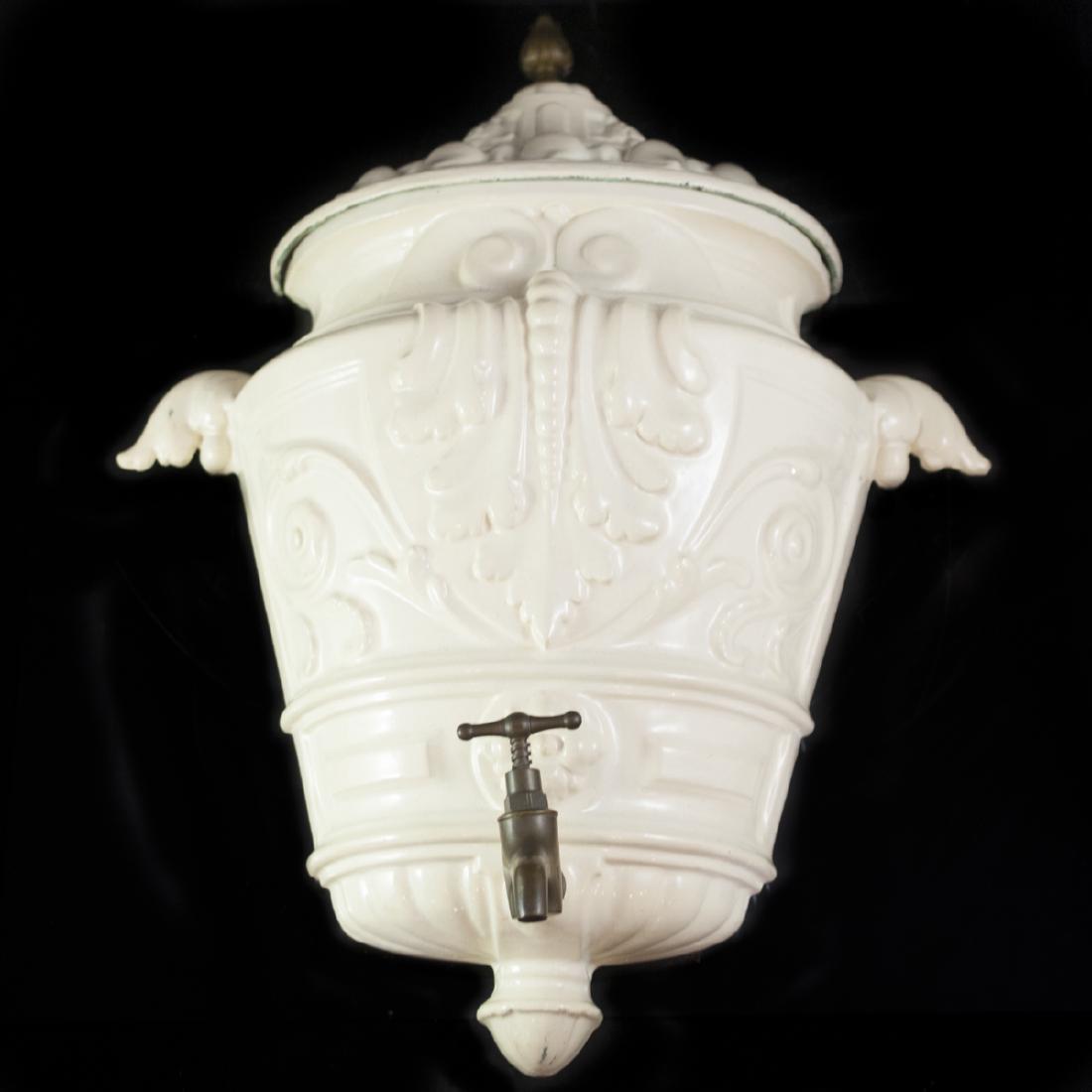 Decorative Cast Iron Wall Samovar Planter (1 of 4)