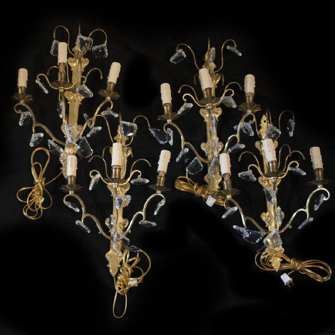 4 Decorative Dore Bronze Sconces (1 of 2)