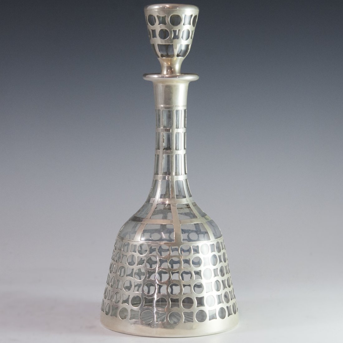Gorham Sterling Overlaid Crystal Decanter (1 of 6)
