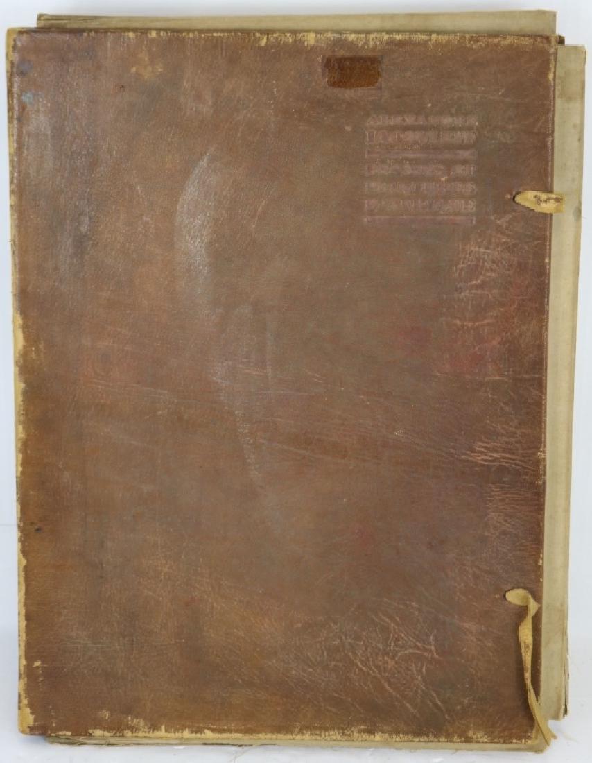 ALEXANDRE IACOVLEFF (1887-1935) RUSSIAN, CLOTH: BOUND BOOK TITLED "DESSINS ET PEINTURES D'AFRIQUE" PUBLISHED IN PARIS BY JULES MEYNIAL 1927, NO 75, 15" X 11" WITH 21 ILLUSTRATED PAGES, VERY GOOD CONDITION, ALONG WITH 50 COLOR PLATES IN ORIGINAL CAL