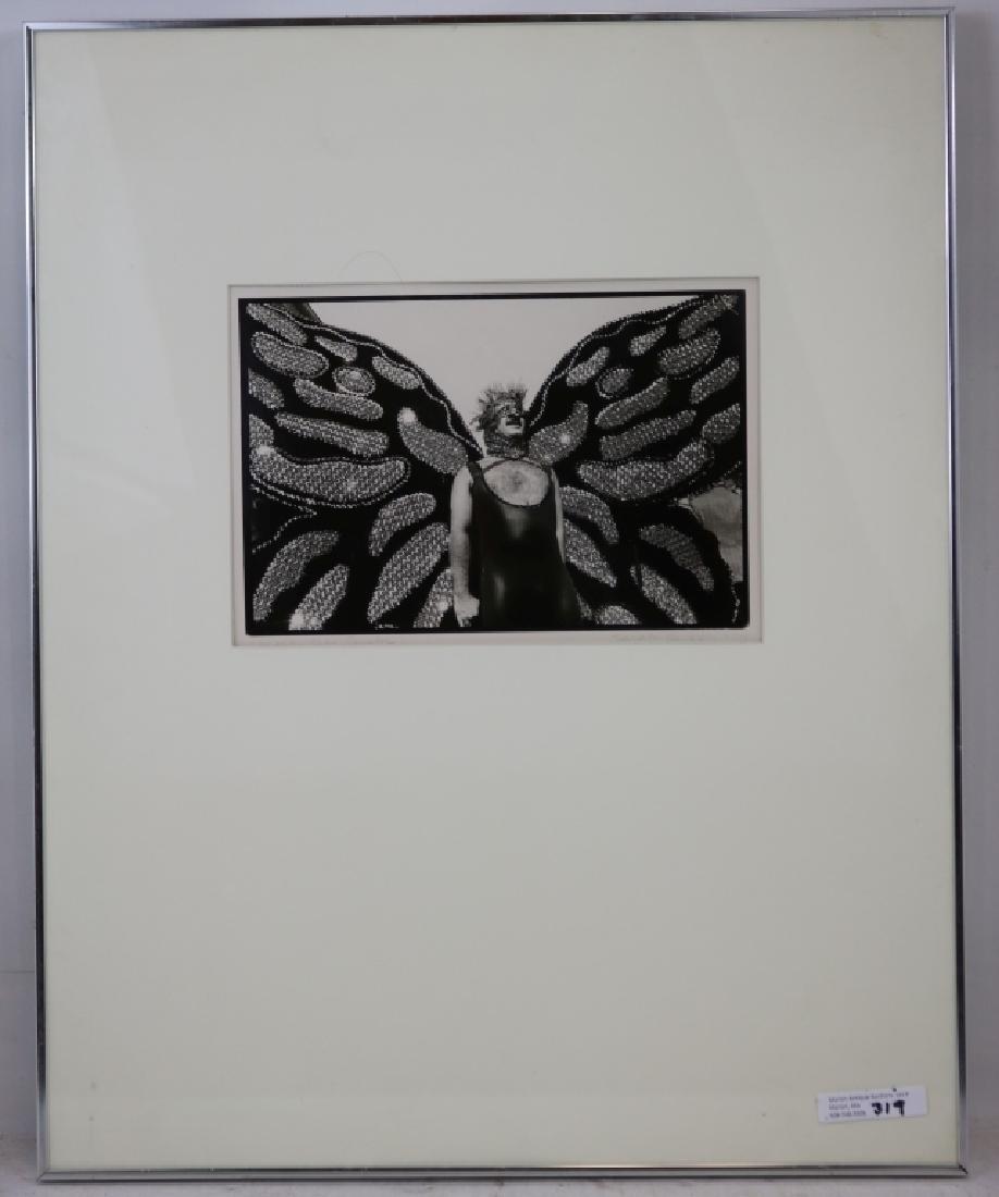 AN INTERESTING FRAMED PHOTO BY SOUTH DARTMOUTH: ARTIST SARAH BENHAM SPONGBERG, SIGNED LOWER RIGHT, SIGHT SIZE 6 1/4" X 9 1/4", OVERALL 20" X 16".