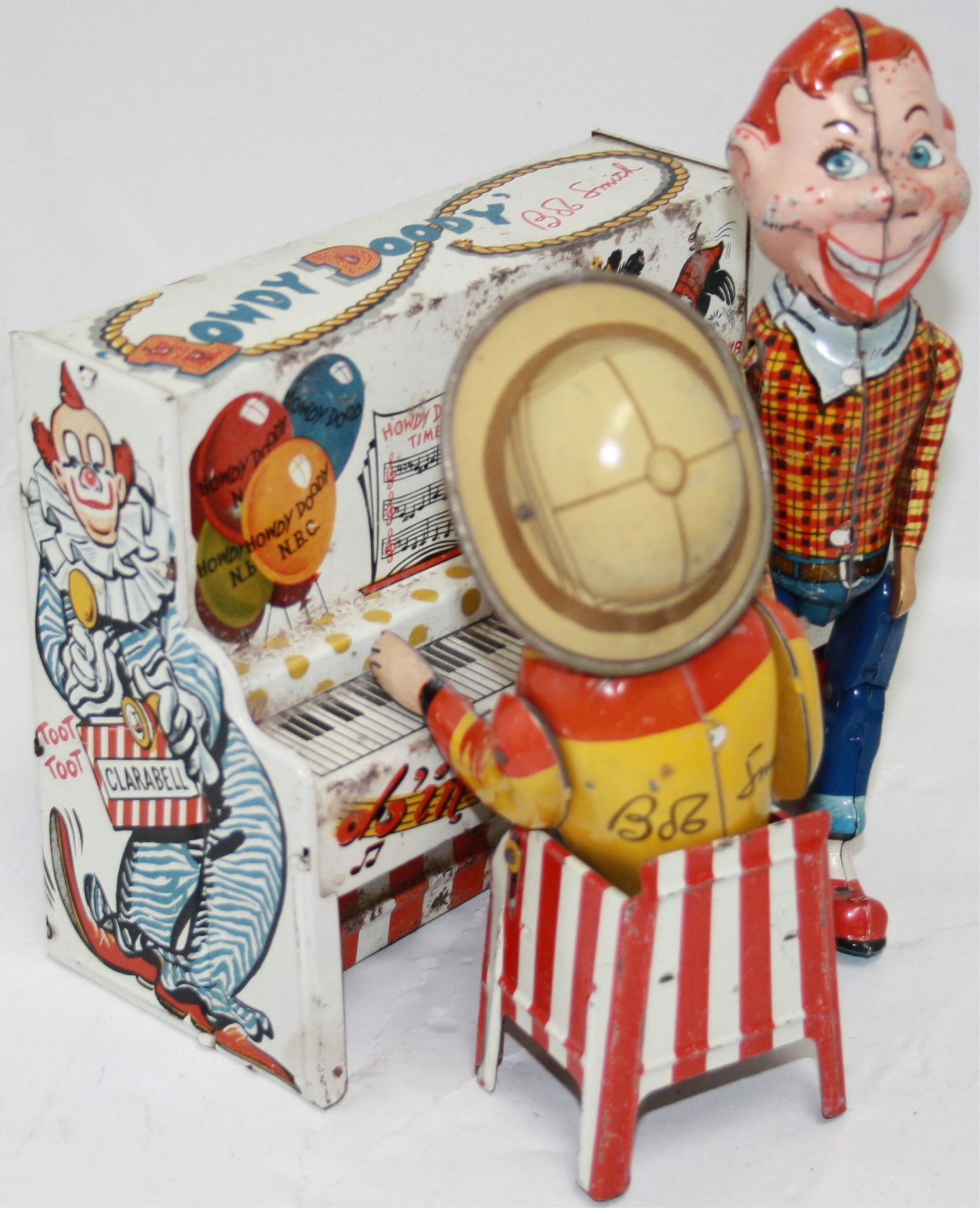 UNIQUE ART TIN LITHOGRAPH HOWDY DOODY WIND-UP (1 of 5)