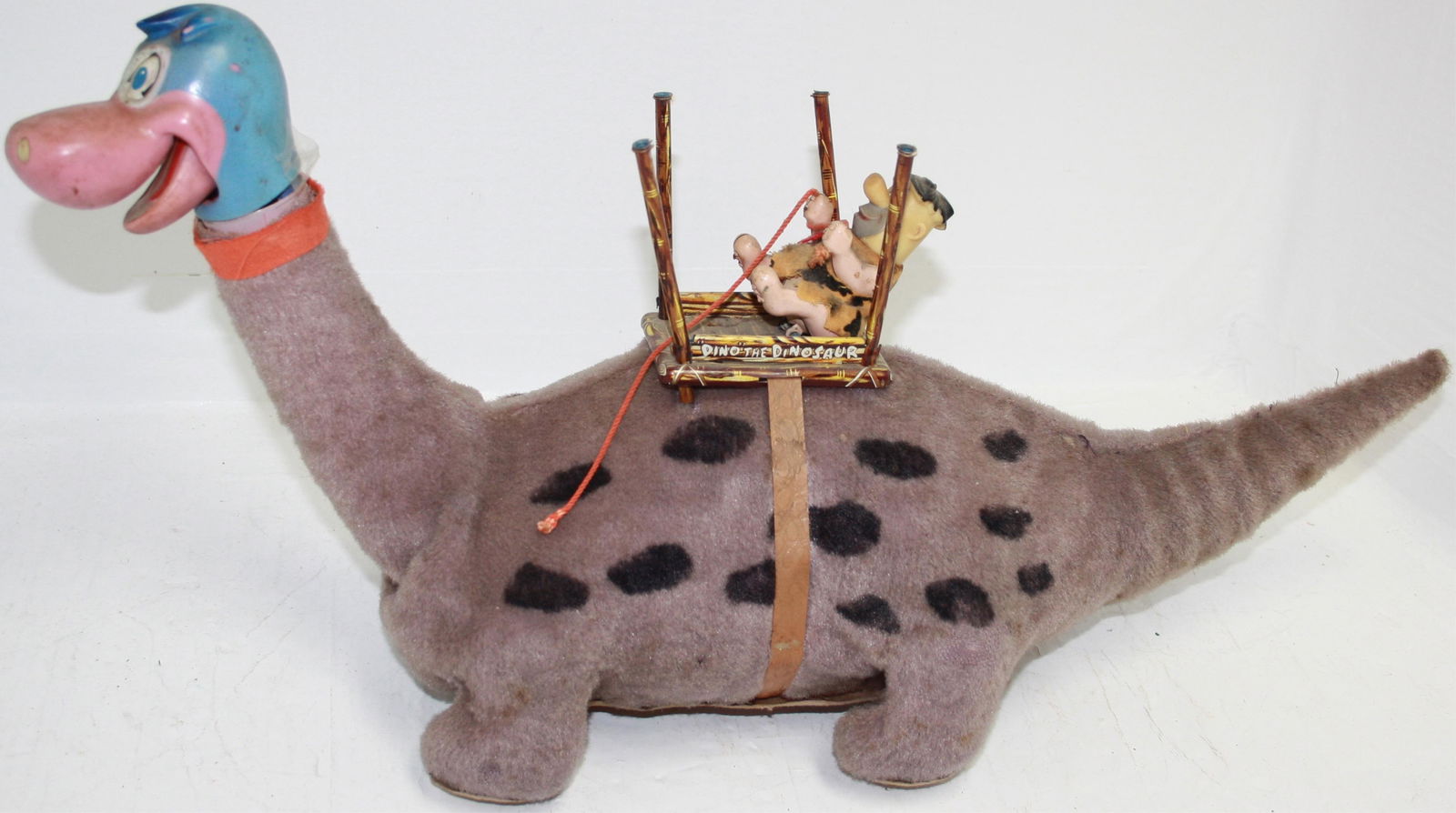 MARX BATTERY OPERATED FRED FLINTSTONE AND DINO. (1 of 6)