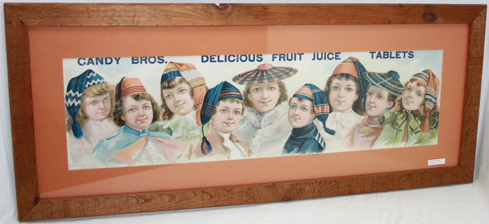 FRAMED EARLY 20TH CENTURY CANDY BROS. "FRUIT (1 of 4)