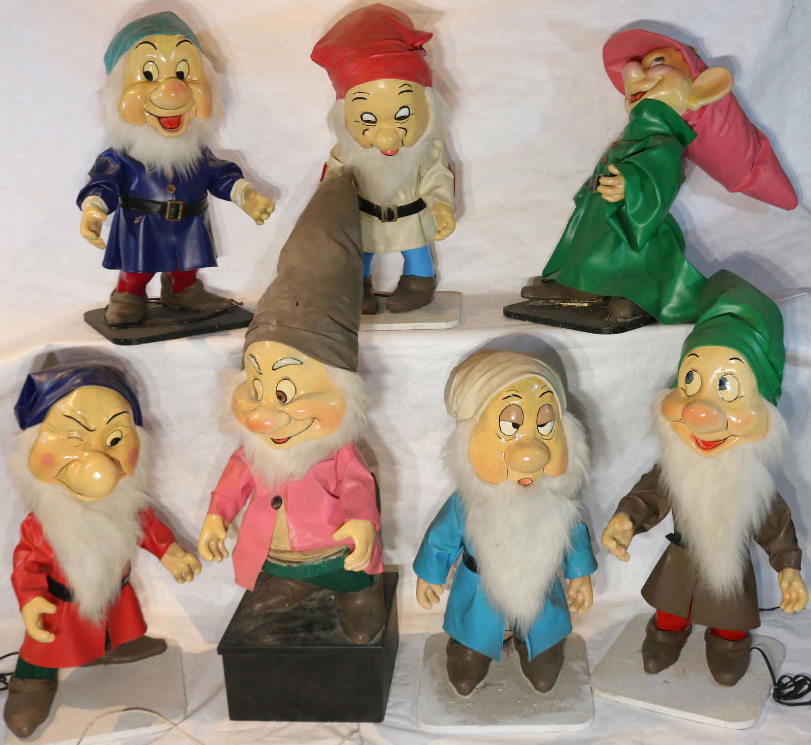 SEVEN DWARFS AUTOMATONS, COMPOSITION WITH WOODEN (1 of 3)