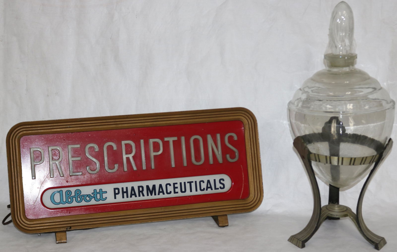 2 VINTAGE PHARMACY ITEMS TO INCLUDE ABBOTT (1 of 2)