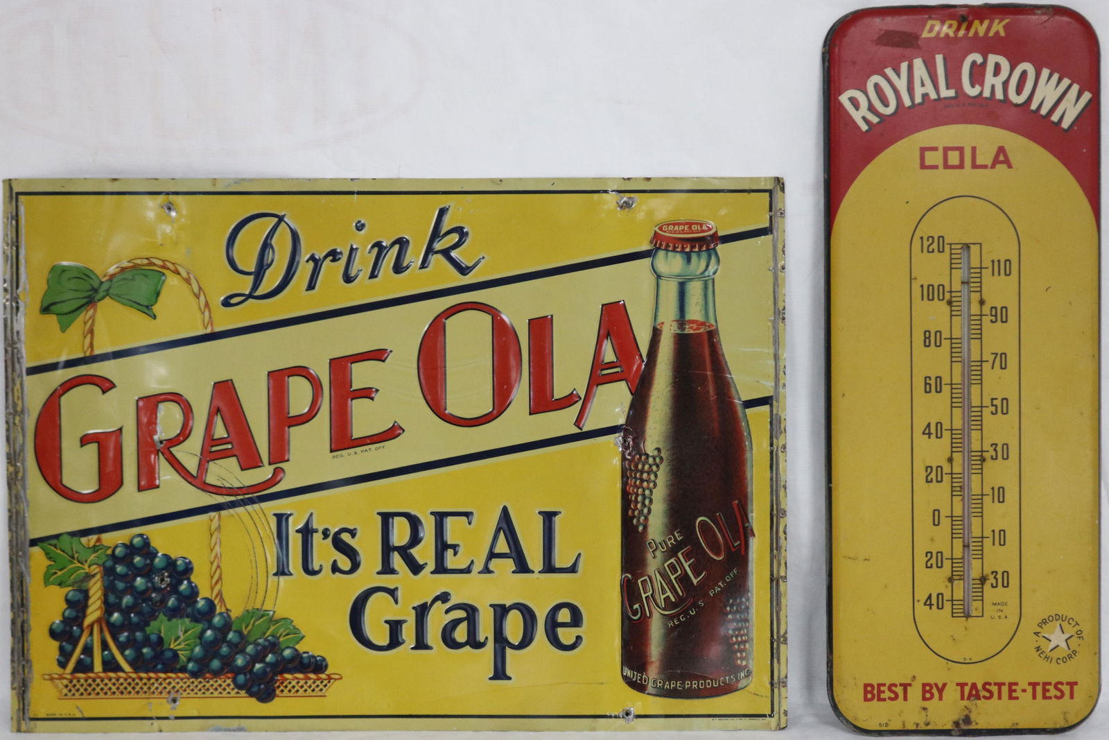 2 LITHOTIN ADVERTISING ITEMS TO INCLUDE GRAPE (1 of 2)