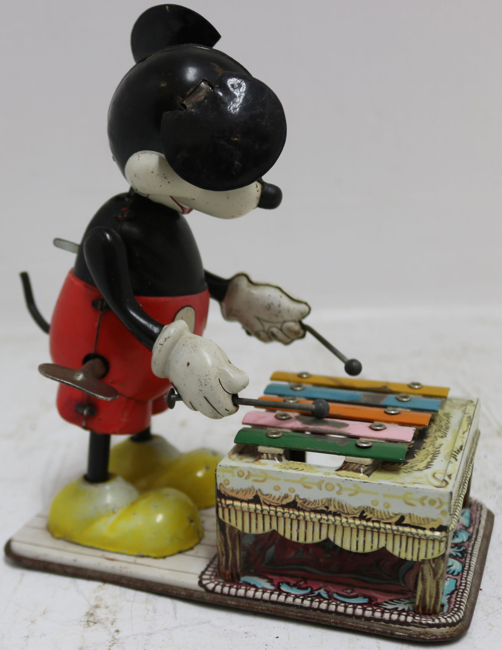 MID-20TH CENTURY LINE MAR TOYS TIN WIND-UP MICKEY (1 of 3)