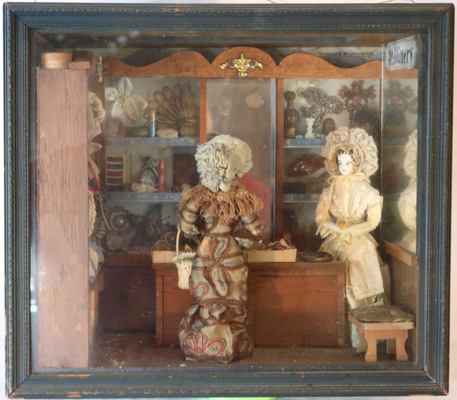 EARLY 20TH CENTURY SHADOWBOX FRAMED DIORAMA OF A (1 of 3)