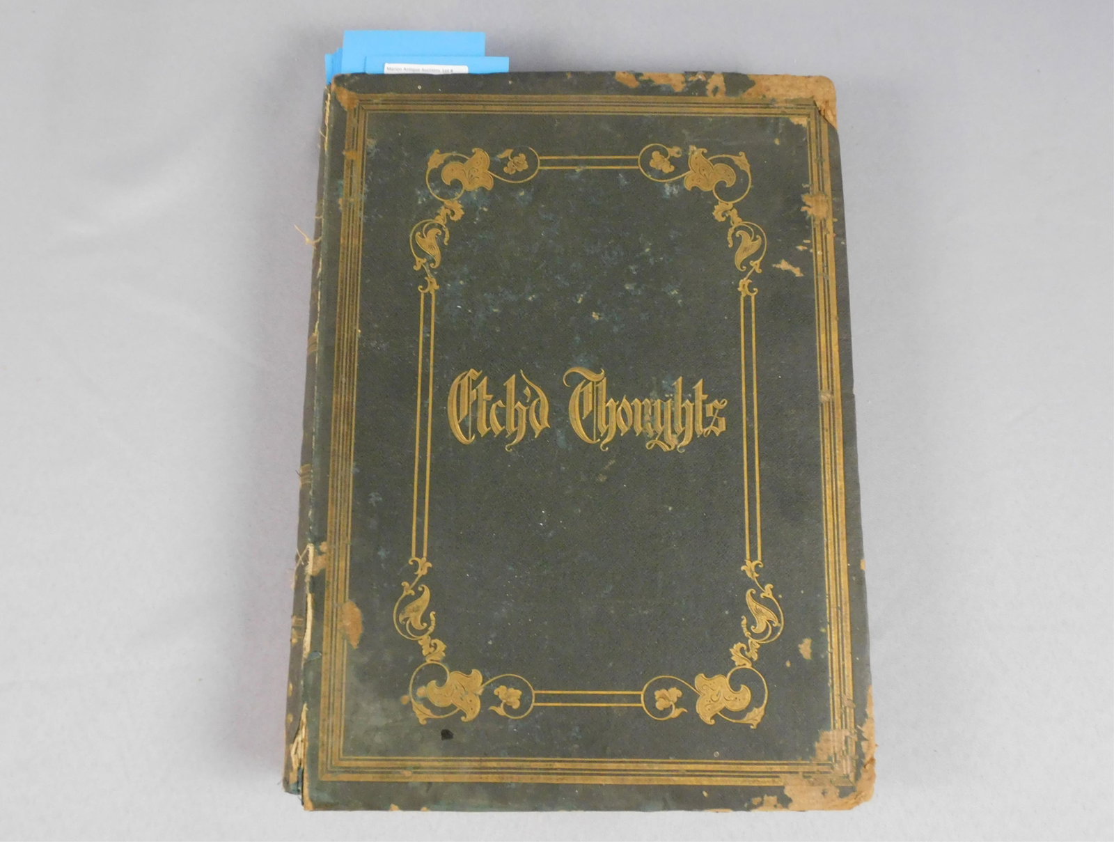 "Etchd Thoughts, bound volume of 59 black and: white etchings, created by special permission, and is humbly dedicated to the Queen's Most Excellent Majesty, and to His Royal Highness, Prince Albert, by Her Majesty's Dutiful Subjects and Servants, 