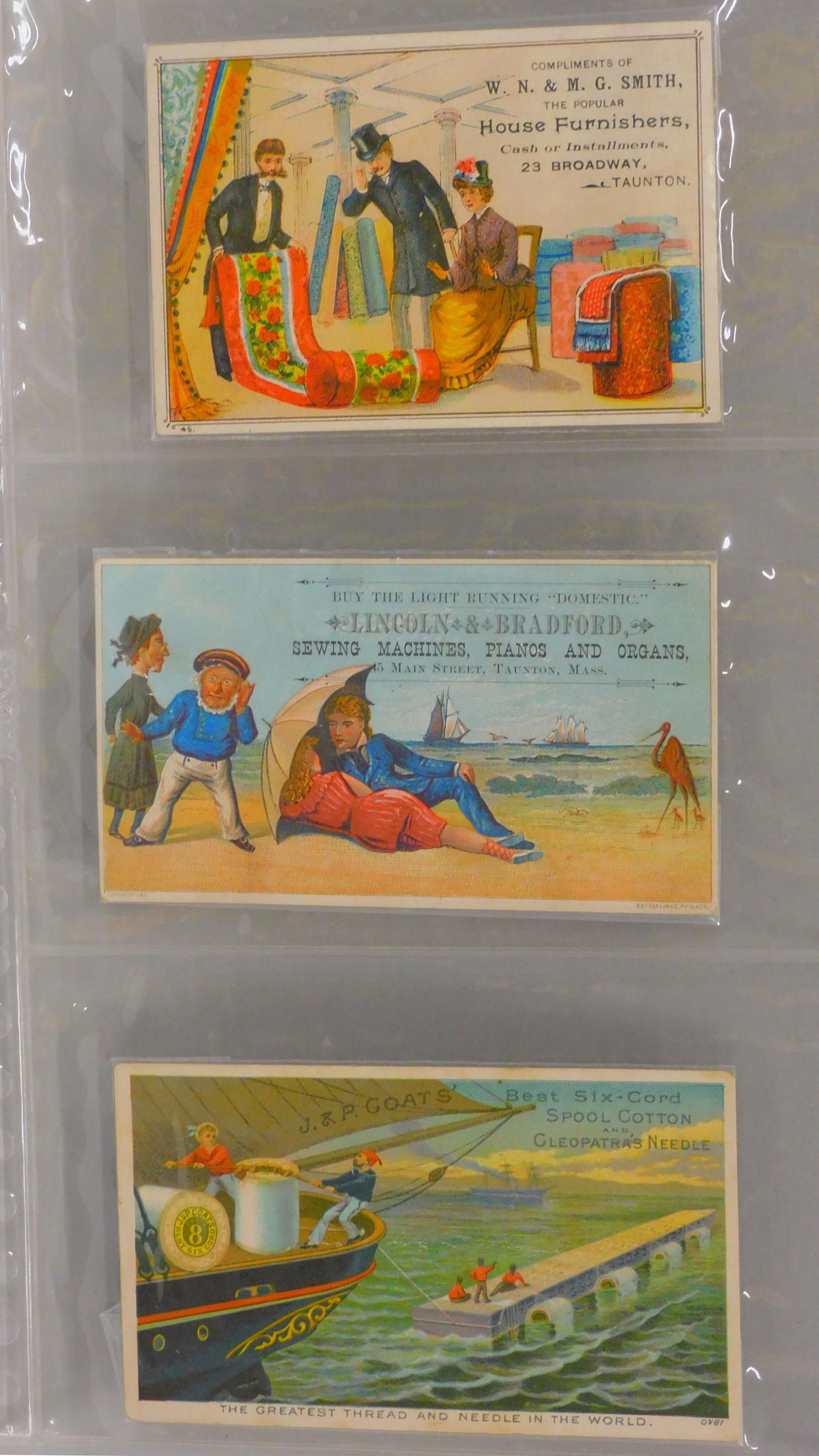 Album containing approx. 66 trade cards related (1 of 12)