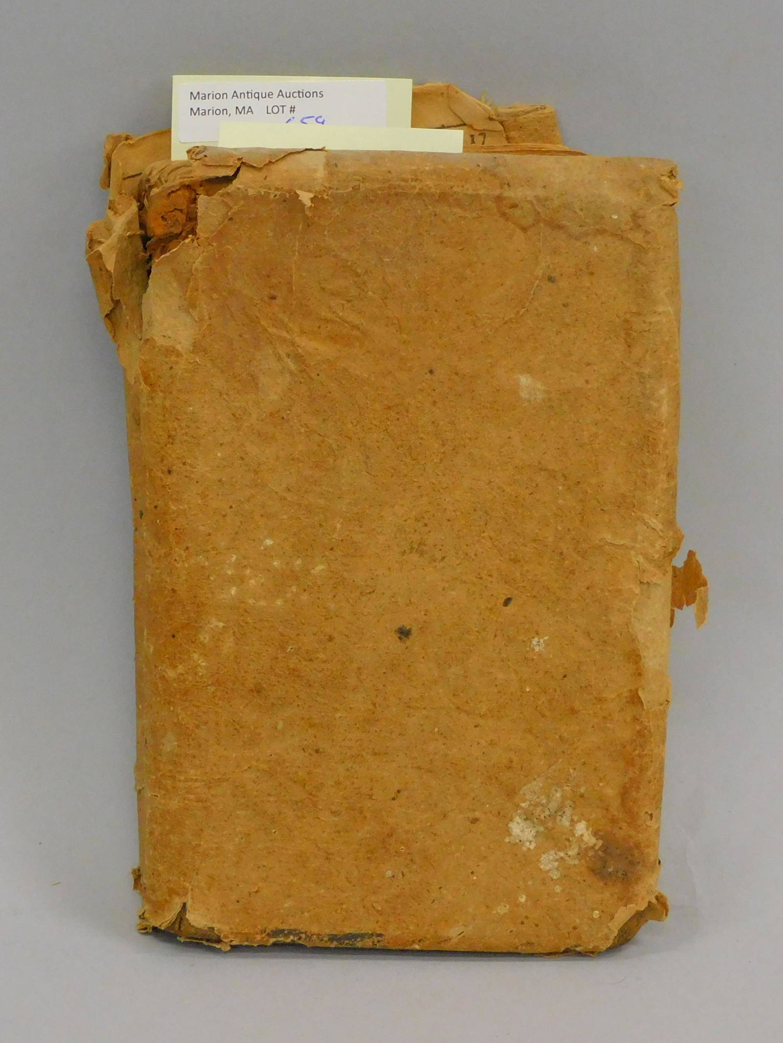 18th C. Book, "a Prefacfe Of Dr. Increase Mather Auction