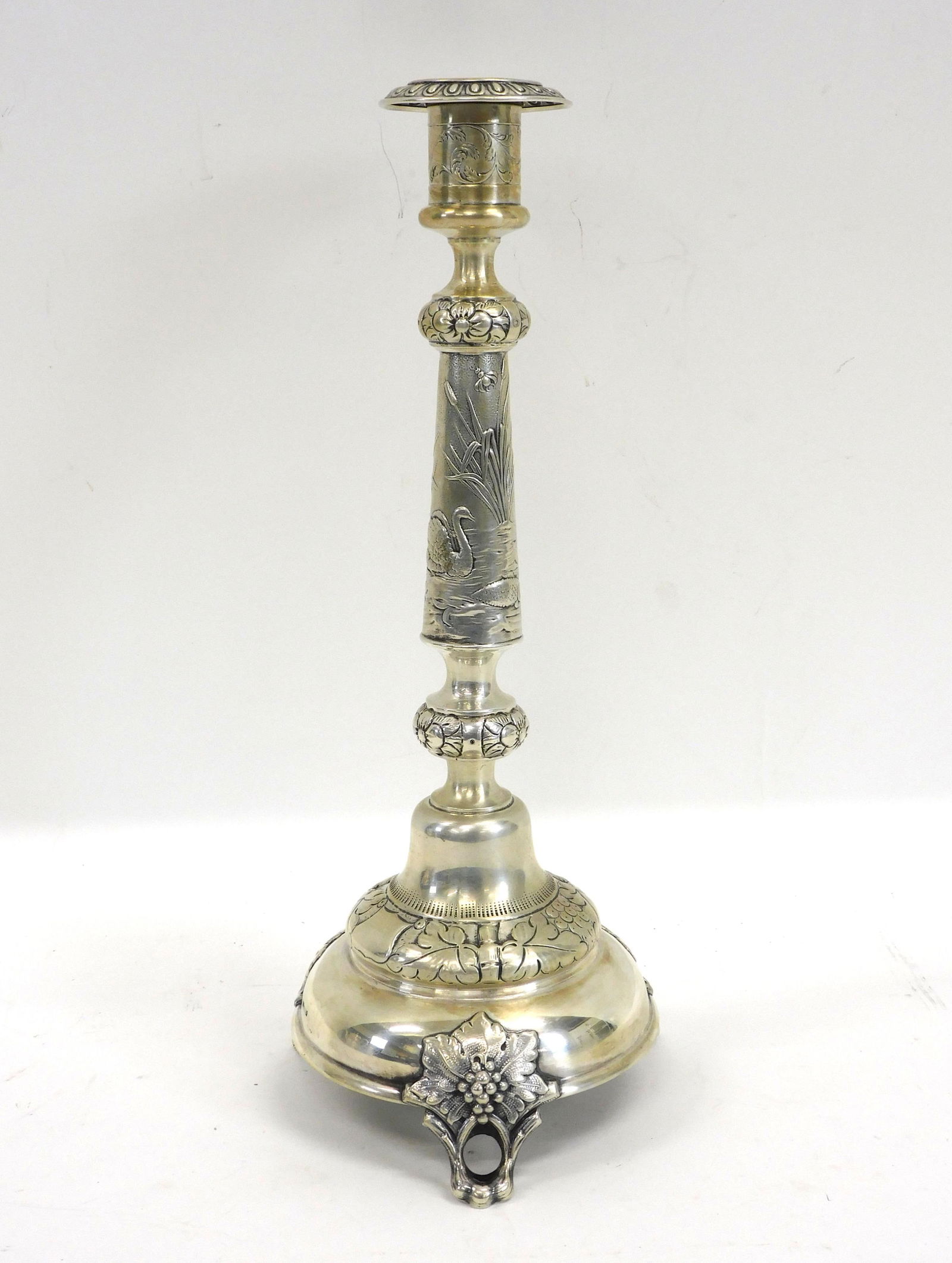 Russian Silver Candlestick. 19th century. Made by (1 of 4)