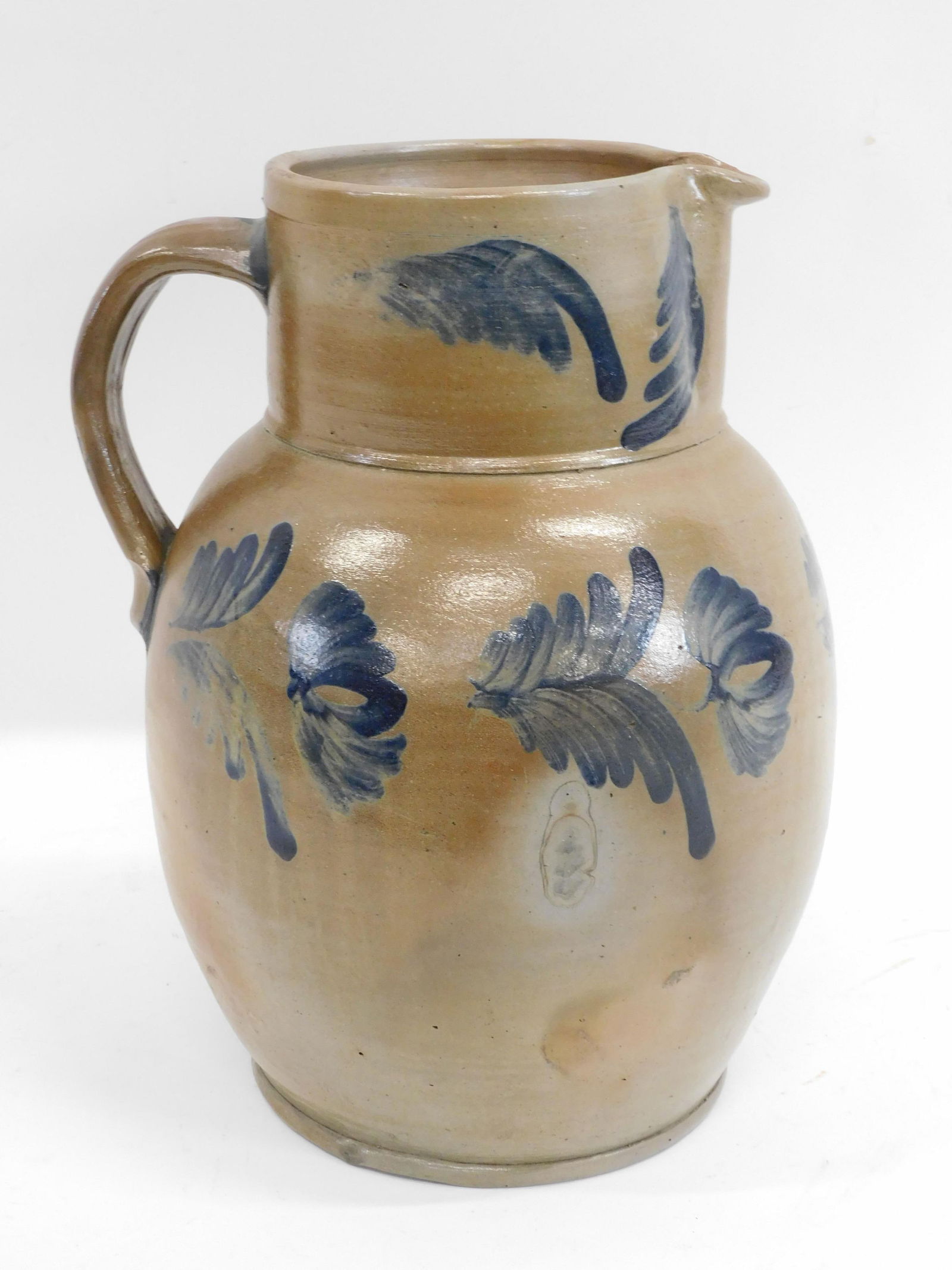 Large Stoneware Pitcher. 19th century. 3 gallons (1 of 3)