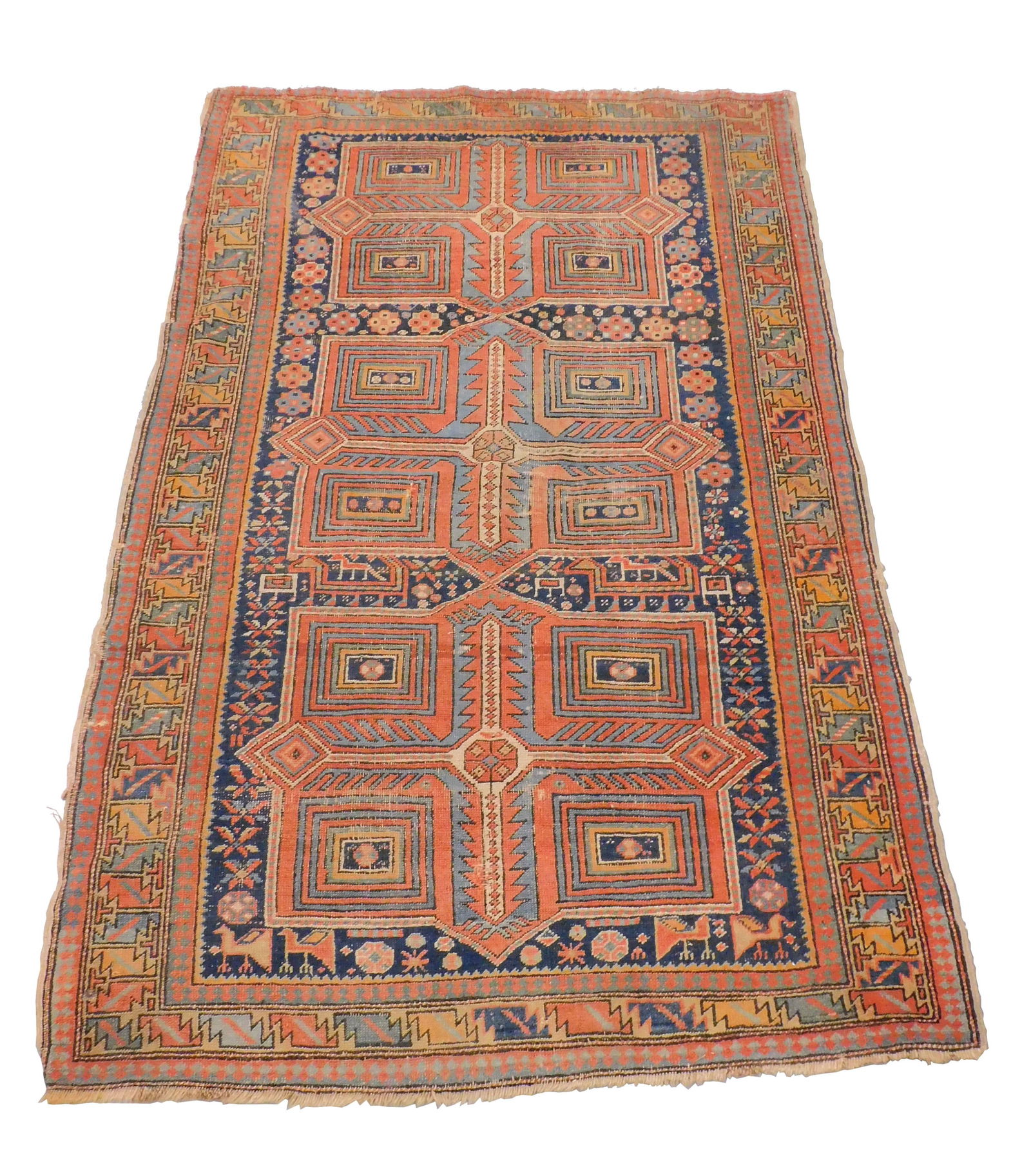 Oriental Akstafa rug, semi-antique Caucasian, (1 of 3)
