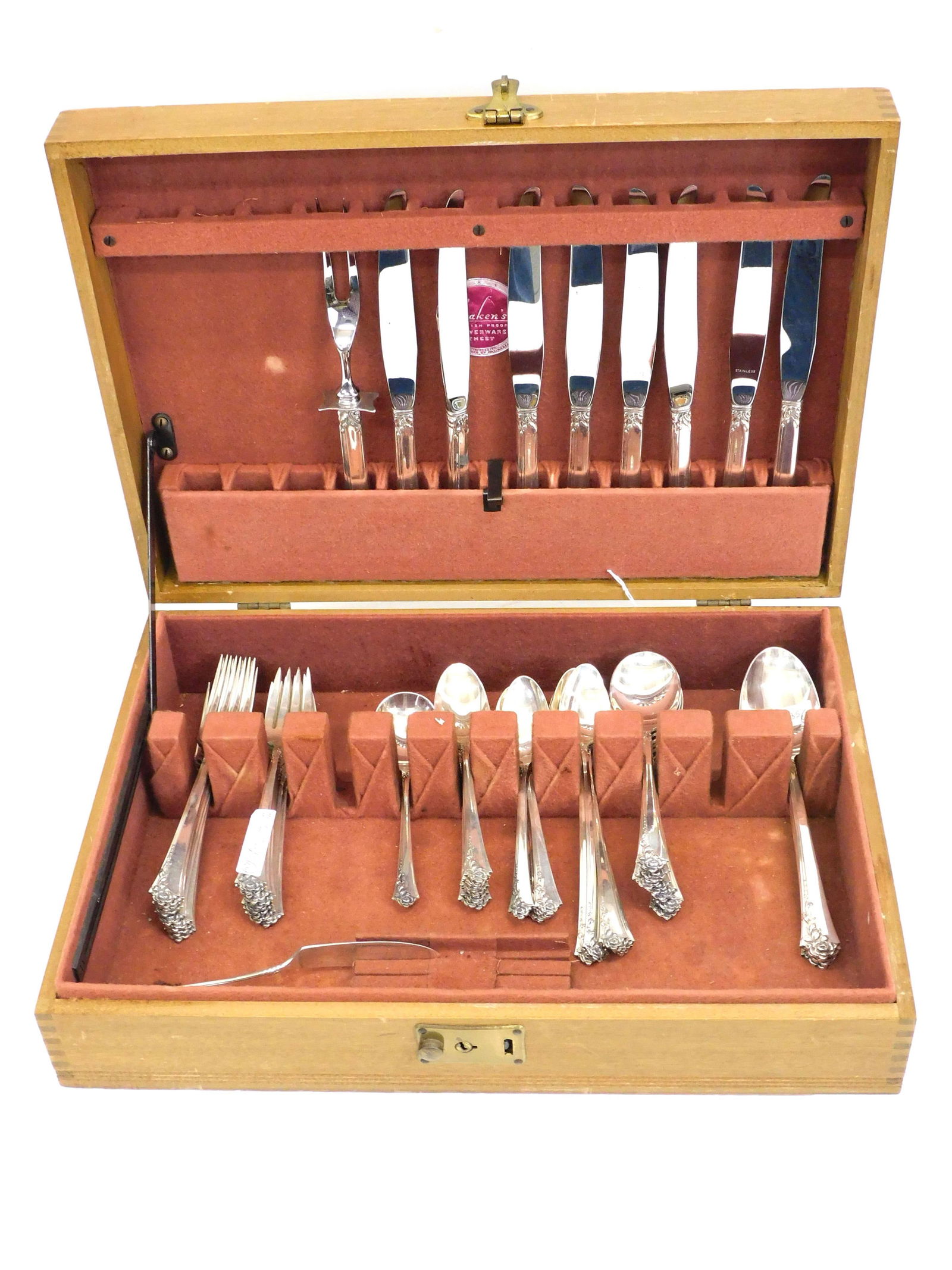 Heirloom sterling silver flatware set, (66) (1 of 3)