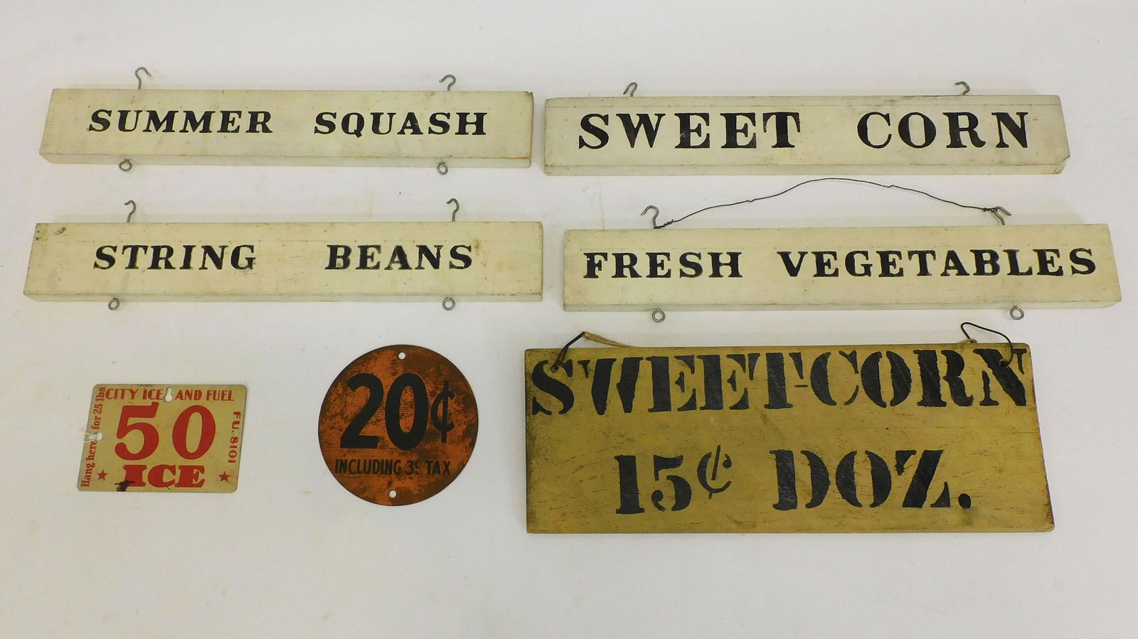 (7) Farm signs. Early 20th century. To include 4 (1 of 2)
