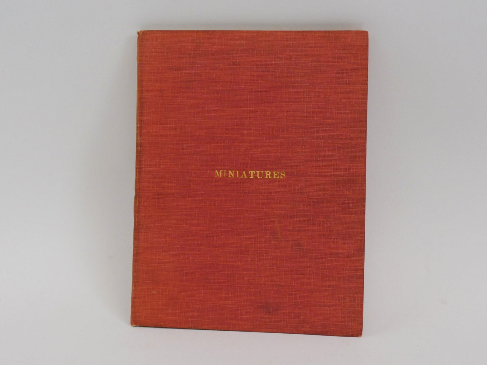 Miniatures: An Essay of Portrait Miniatures, 1930 (1 of 4)