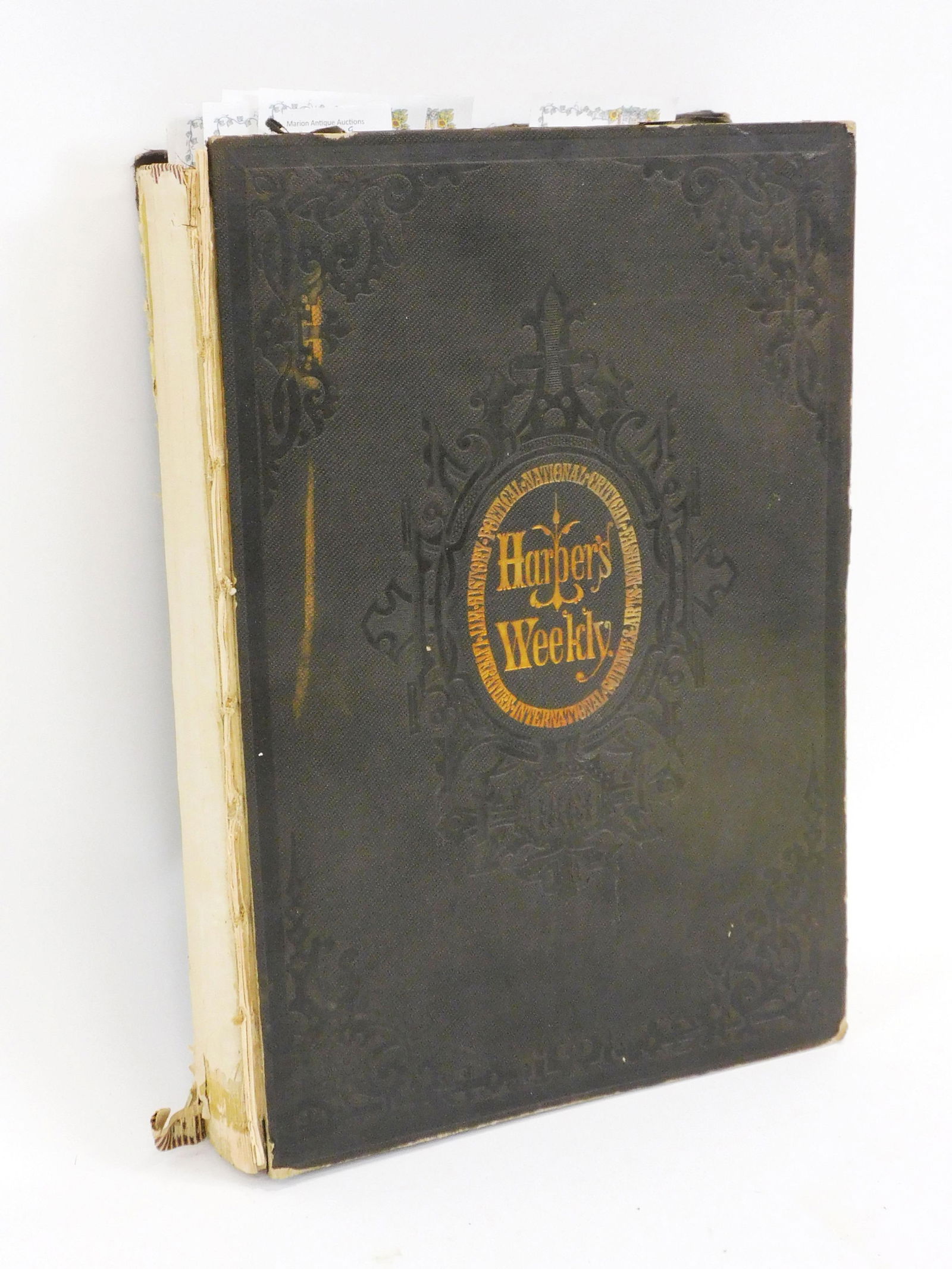 Harpers Weekly, vol. 5, 1861, Civil War January: 5, 1861- December 28, 1861. Numerous interesting illustrations. Front page, February 2, has Homer illustration, also M. Nevin, Chapin, Homer, May 26, 1861. Homer, June 29, 1861, front page, etc. 439 p