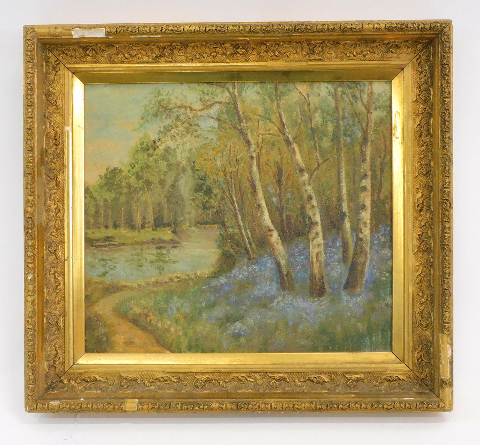 N. E. Buck, Fall River School artist. Landscape (1 of 2)