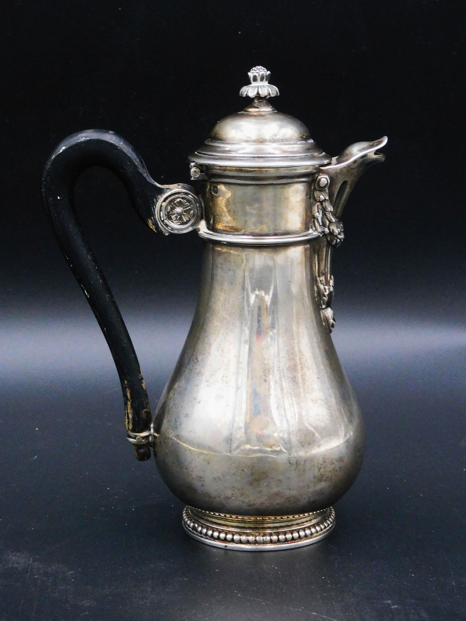 French sterling silver pitcher, 19th century, (1 of 4)