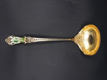 Reed And Barton Enameled Sterling Ladle
