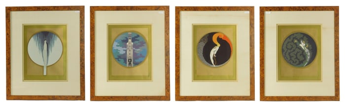 (4) Serigraphs By Erté, Hand Signed,