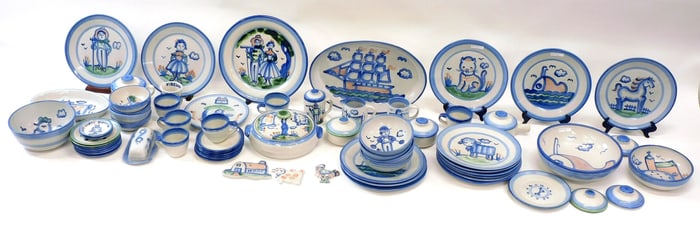 (65) Pieces M.A. Hadley Pottery