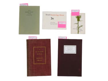 Robert Lee Frost (1874-1963), 5 Pc Lot