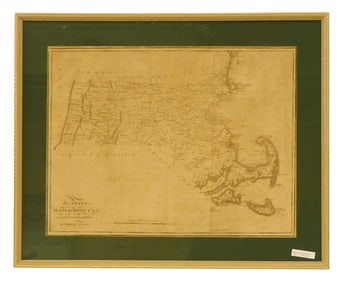 Map Of Massachusetts By Samuel Lewis,
