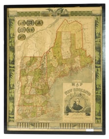 1817 Map Of New England