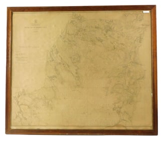Chart Of Buzzards Bay, Coast Guard Survey