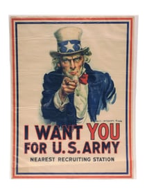 WWI Uncle Sam Recruitment Poster