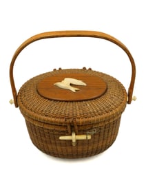 Nantucket Basket Friendship Purse By Stephen Gibbs