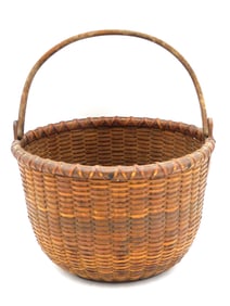 Rowland Folger Nantucket Swing-Handled Basket