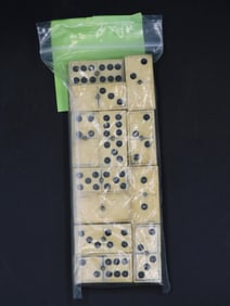 (23) Miscellaneous Whalebone and Ebony Dominoes