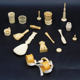 (19) Miscellaneous Scrimshaw Items