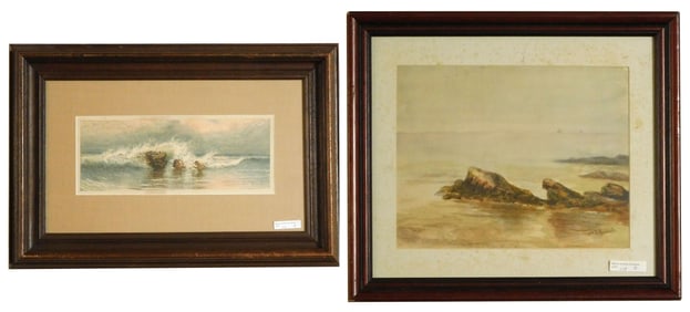 (2) Watercolors by William Trost Richards