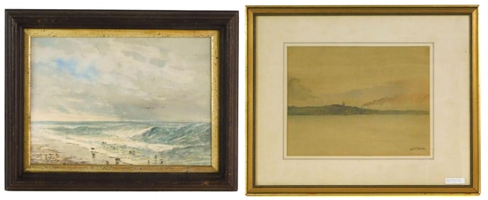 (2) Watercolors by William Trost Richards
