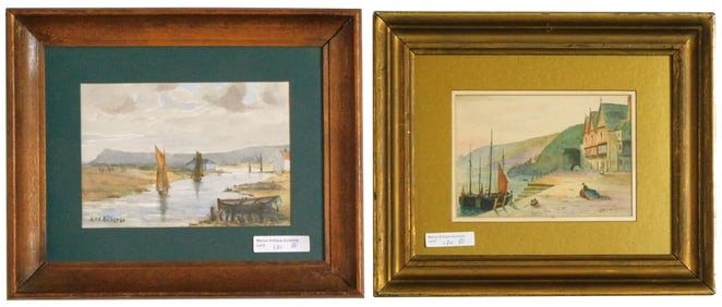 (2) Watercolors by William Trost Richards