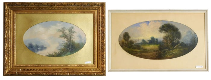 (2) Pastels by William Trost Richards