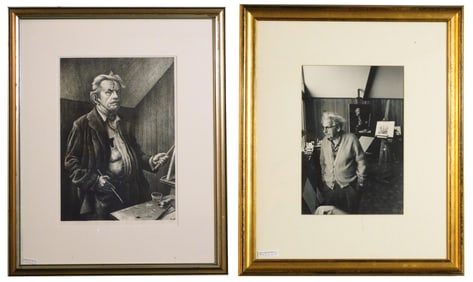 Thomas Hart Benton Lithograph and Photograph