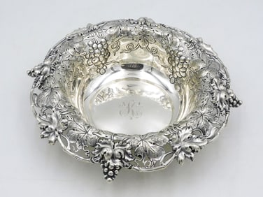Tilden Thurber Ornate Sterling Silver Bowl