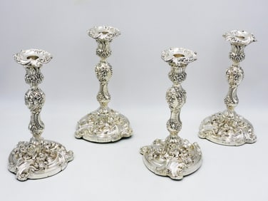 (4) George III Regency Period Candlesticks